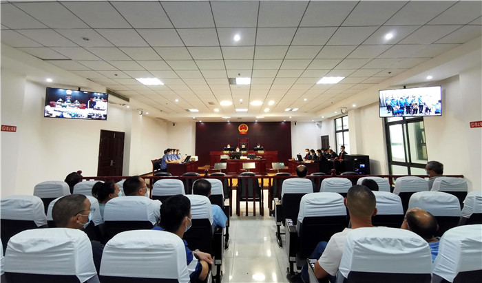 大冶法院远程开庭审理刘某等7人涉恶犯罪一案 (7).jpg