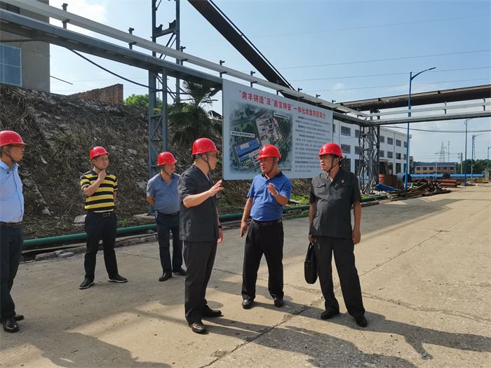 8月19日，大冶法院党组书记，院长陈敬涛（左四）一行到陈贵镇航宇鑫宝企业调研指导破产重整.jpg